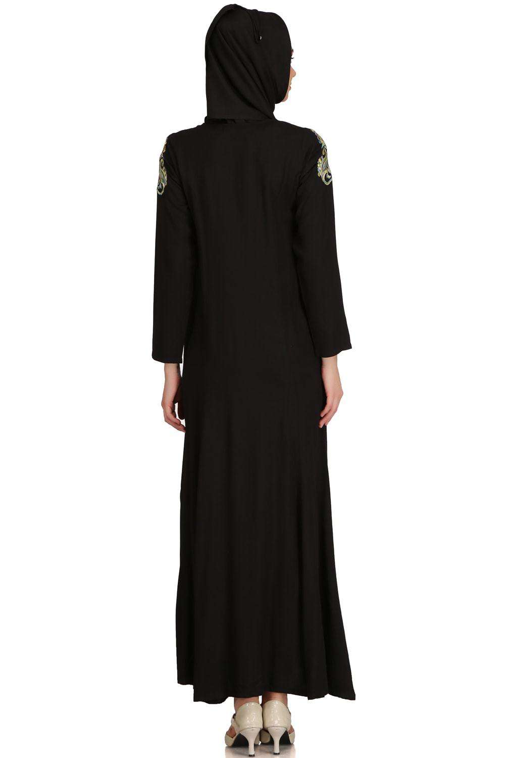 Samrah Black Rayon Umbrella Abaya