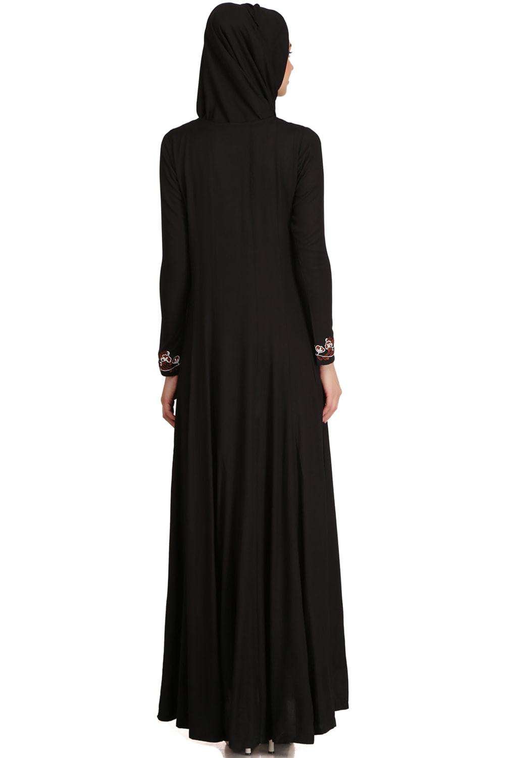 Zohra Black Rayon Umbrella Abaya