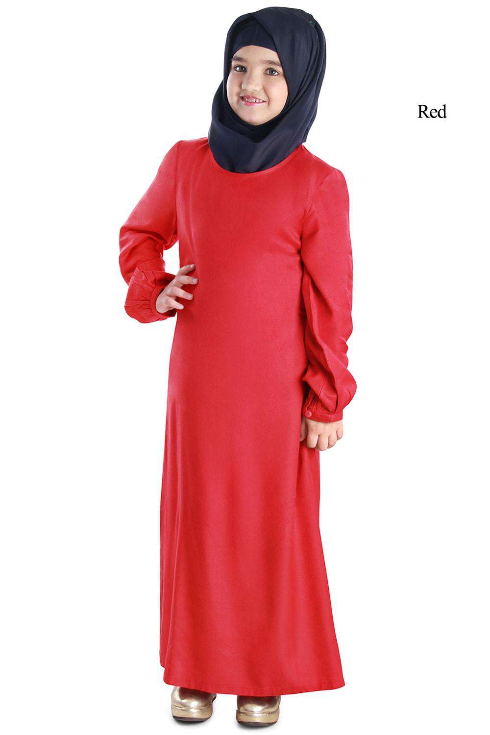 Masarrah Rayon Kid's Abaya Red