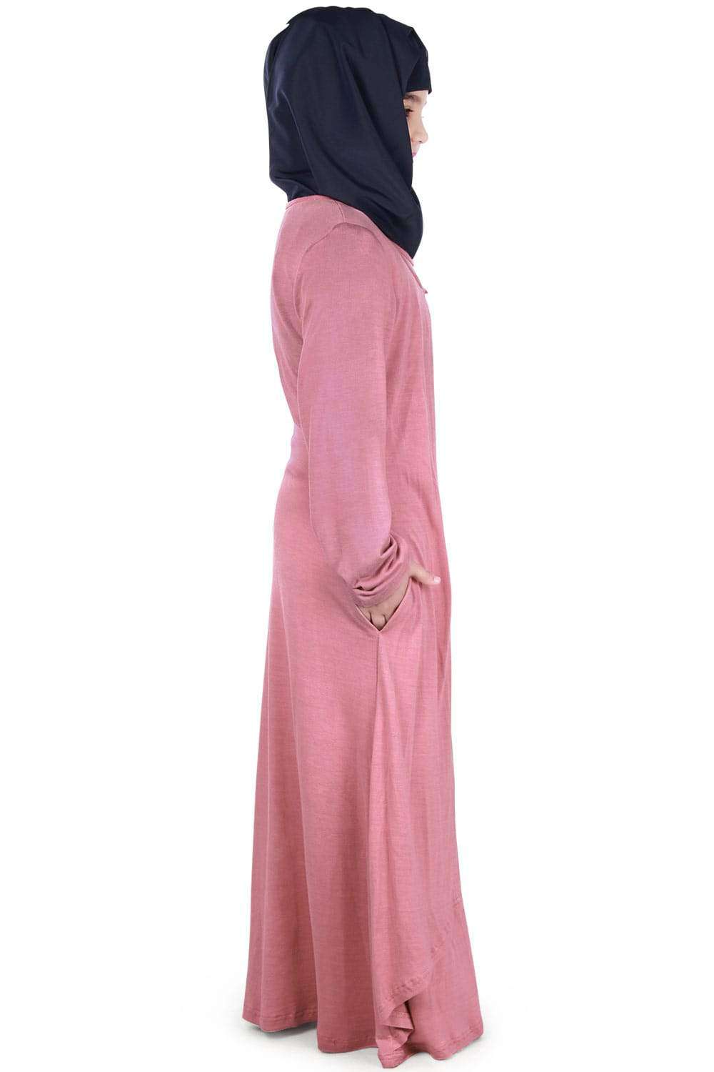 Sumayrah Viscose Jersey Kid's Abaya Side