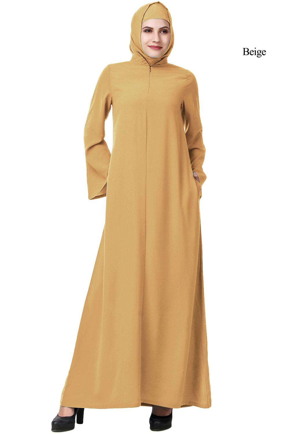 Mateenah Abaya Beige