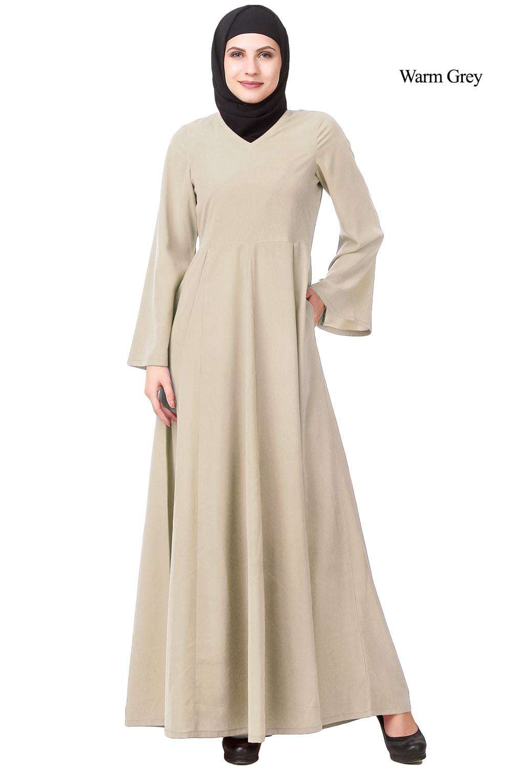 Nashema Abaya Warm Grey