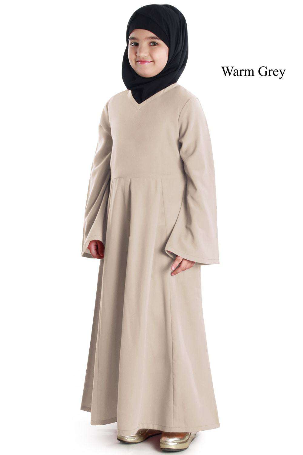 Nashema Kid's Abaya Warm Grey