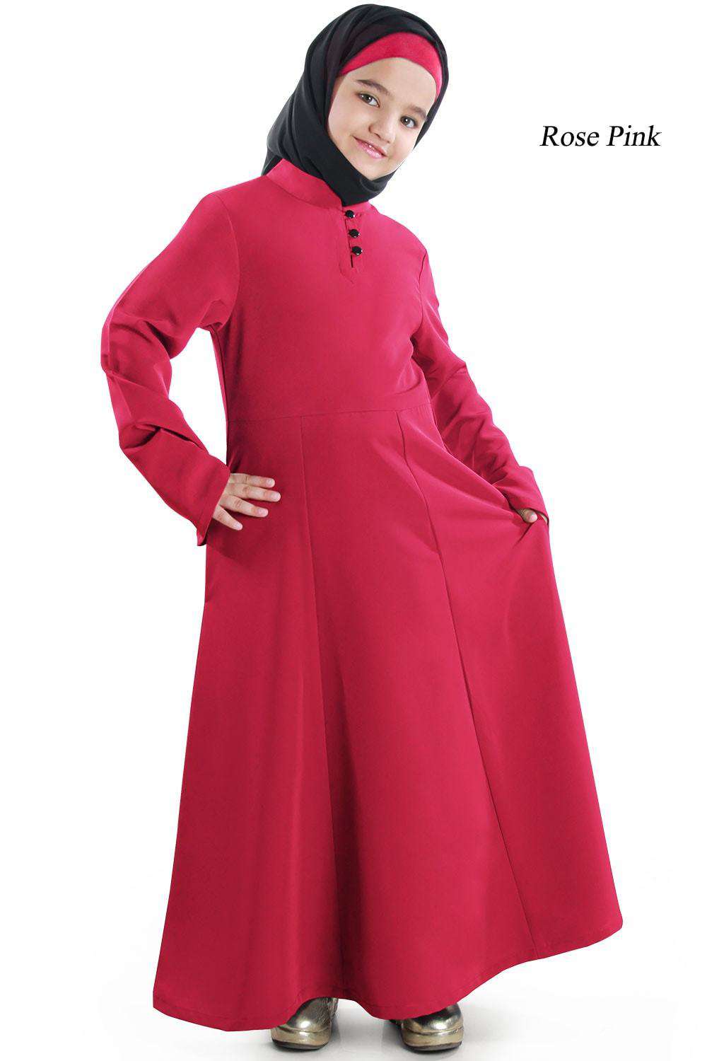 Shadha Kid's Abaya Rose Pink