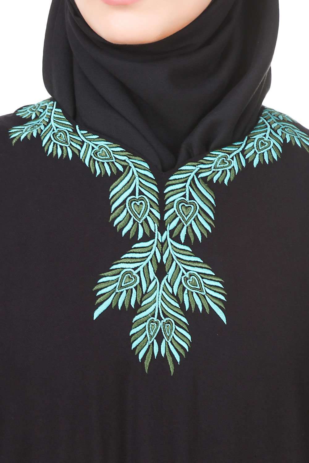 Izma Rayon Abaya Embroidery