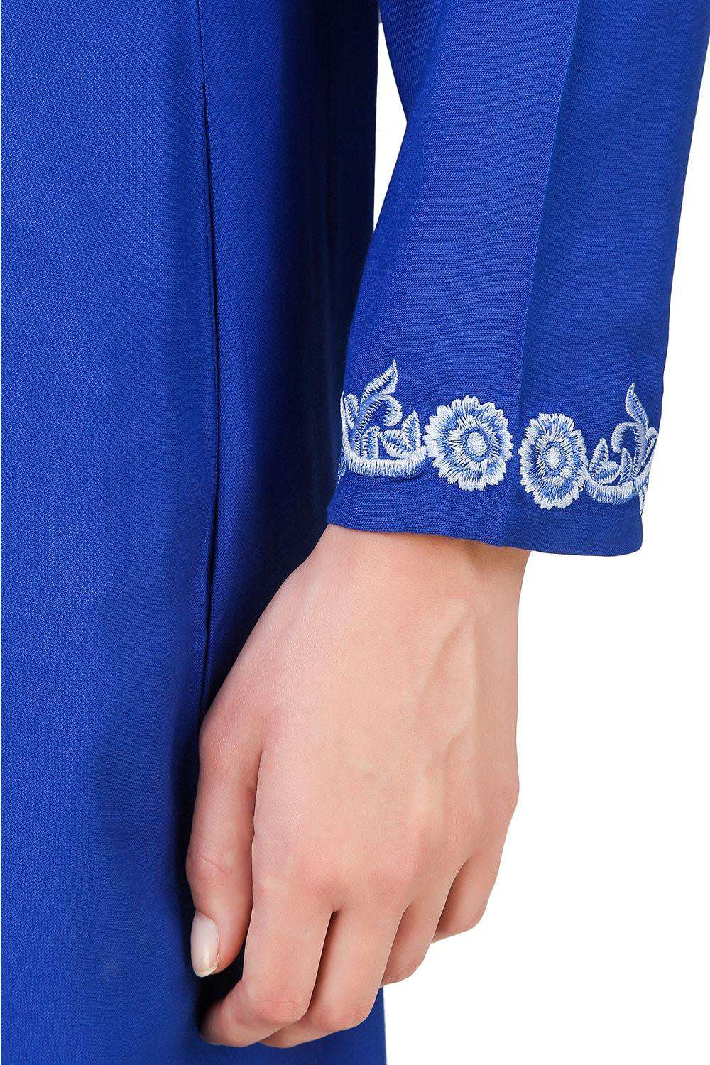Mansurah Rayon Abaya Sleeve Embroidery