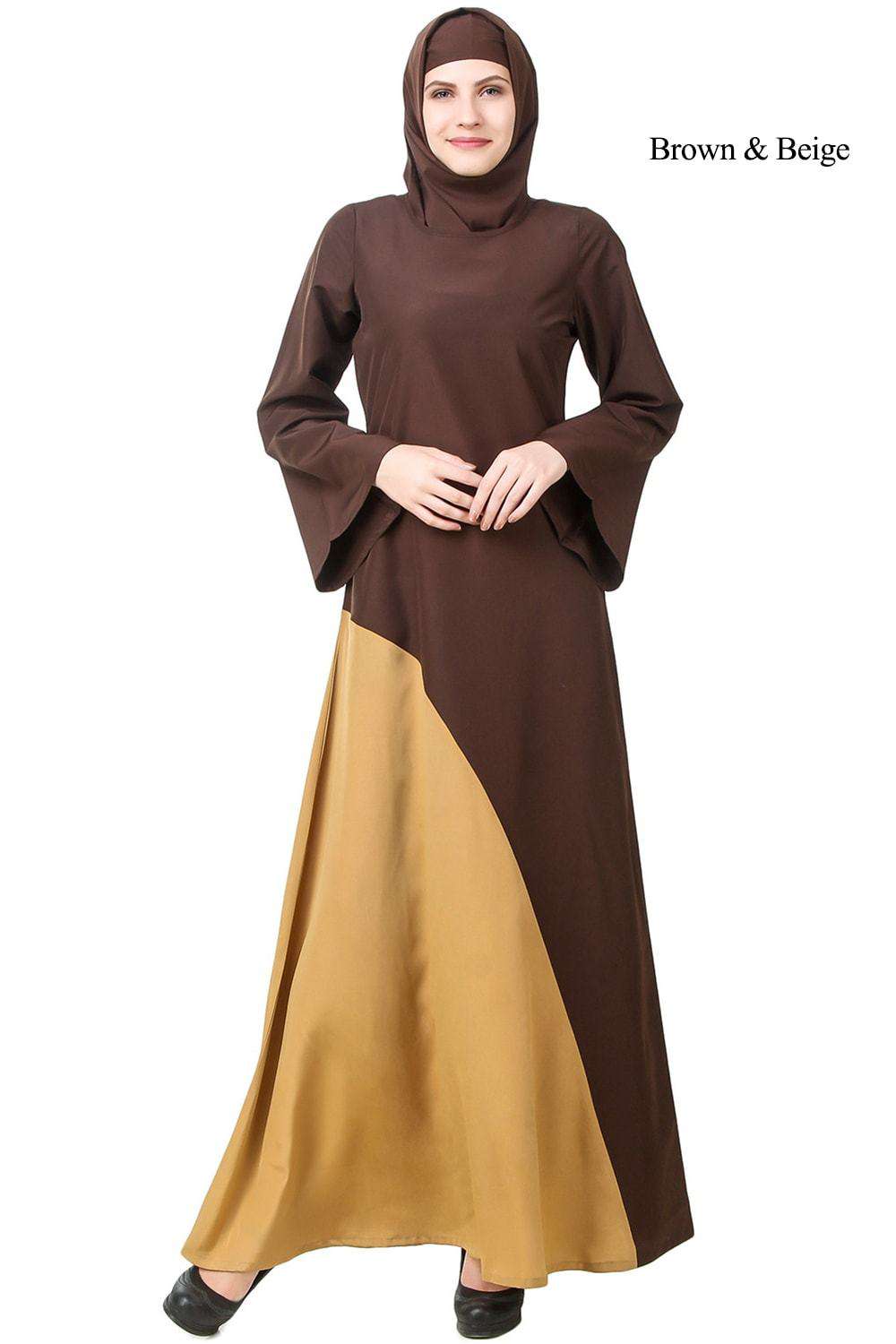 Bashirah Abaya Brown Beige