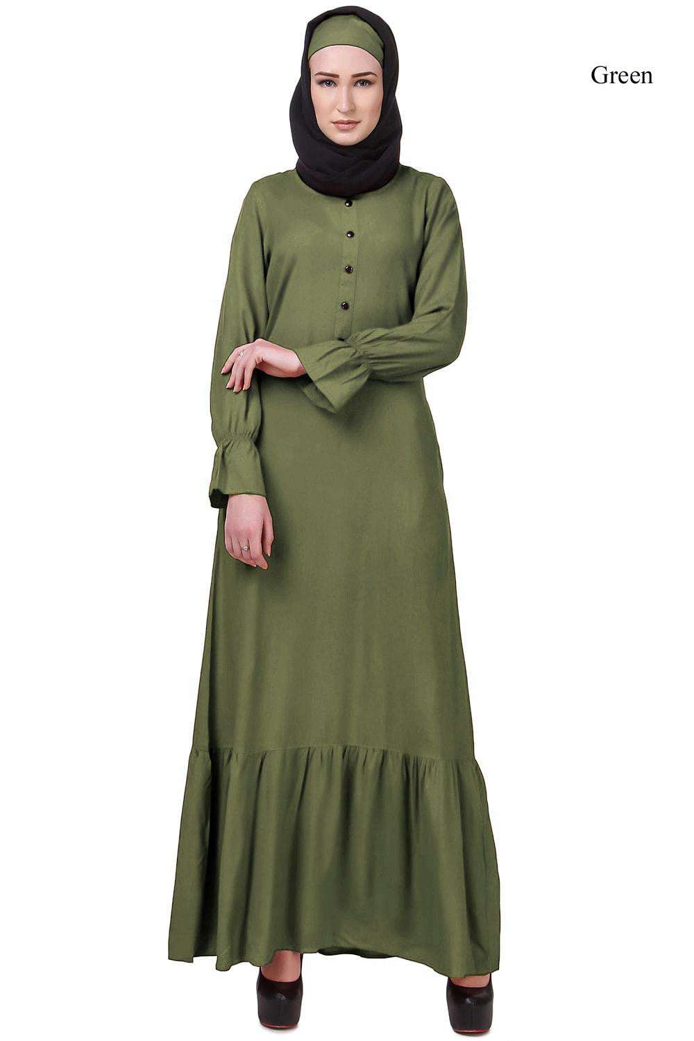 Bushra Abaya Green