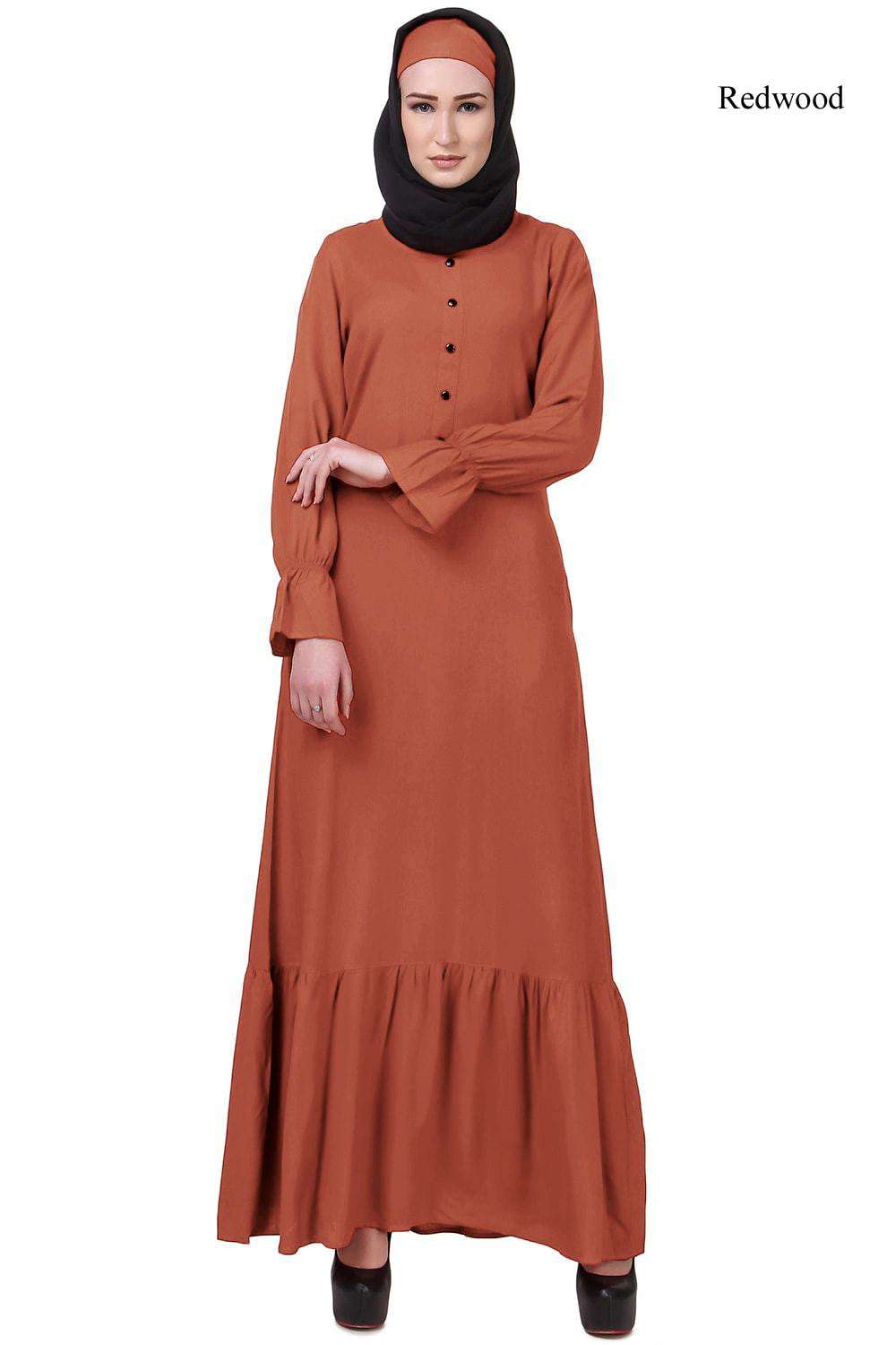 Bushra Abaya Redwood