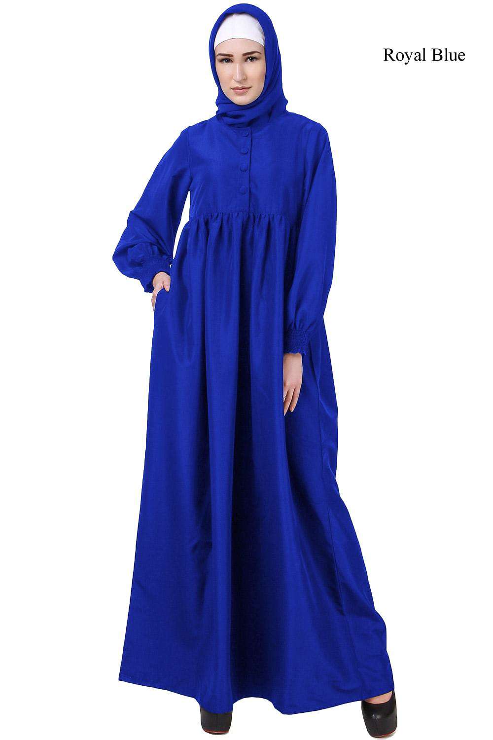 Humaira Maternity Abaya Royal Blue