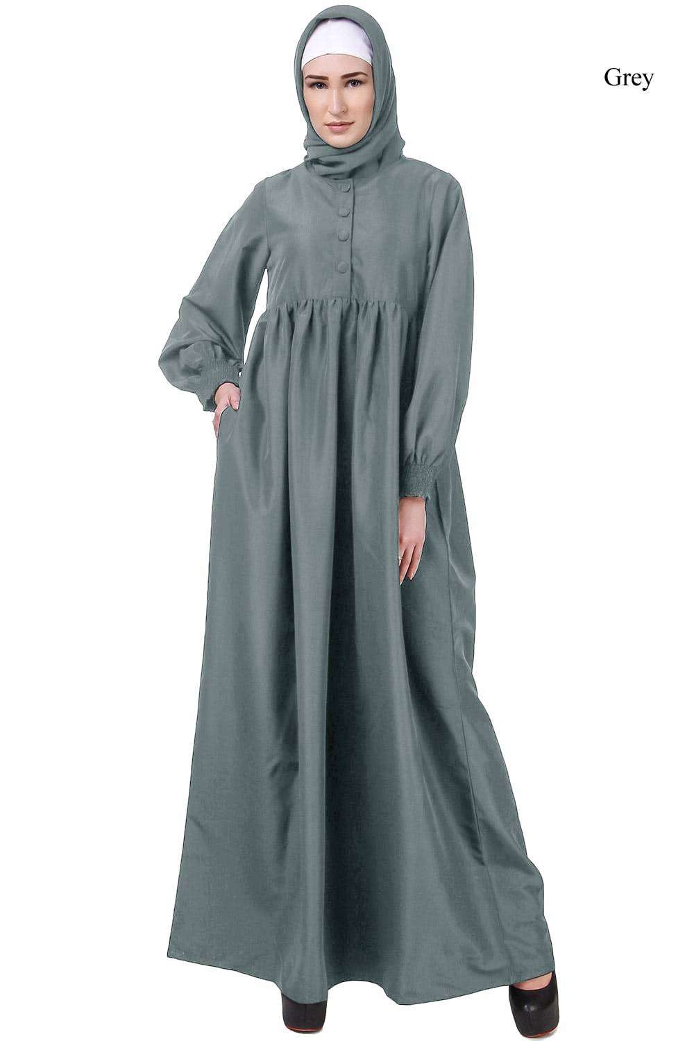 Humaira Maternity Abaya Grey