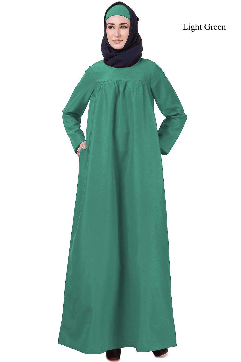 Latifa Maternity Abaya Light Green