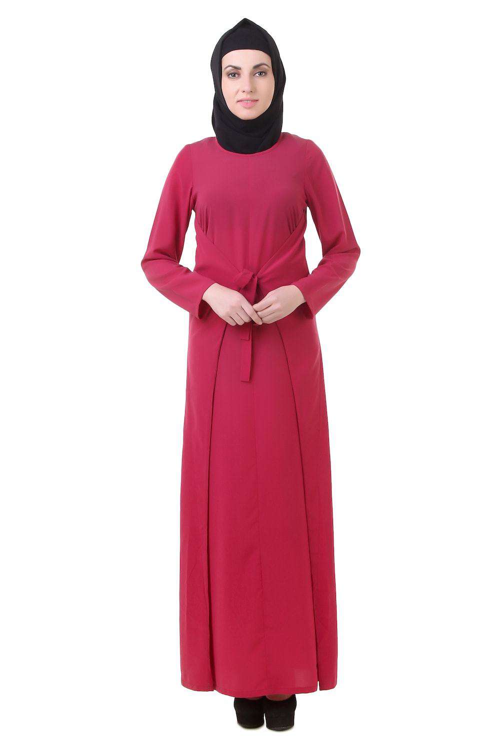 Rose Pink Occasion Wear Nida Abaya AY-703