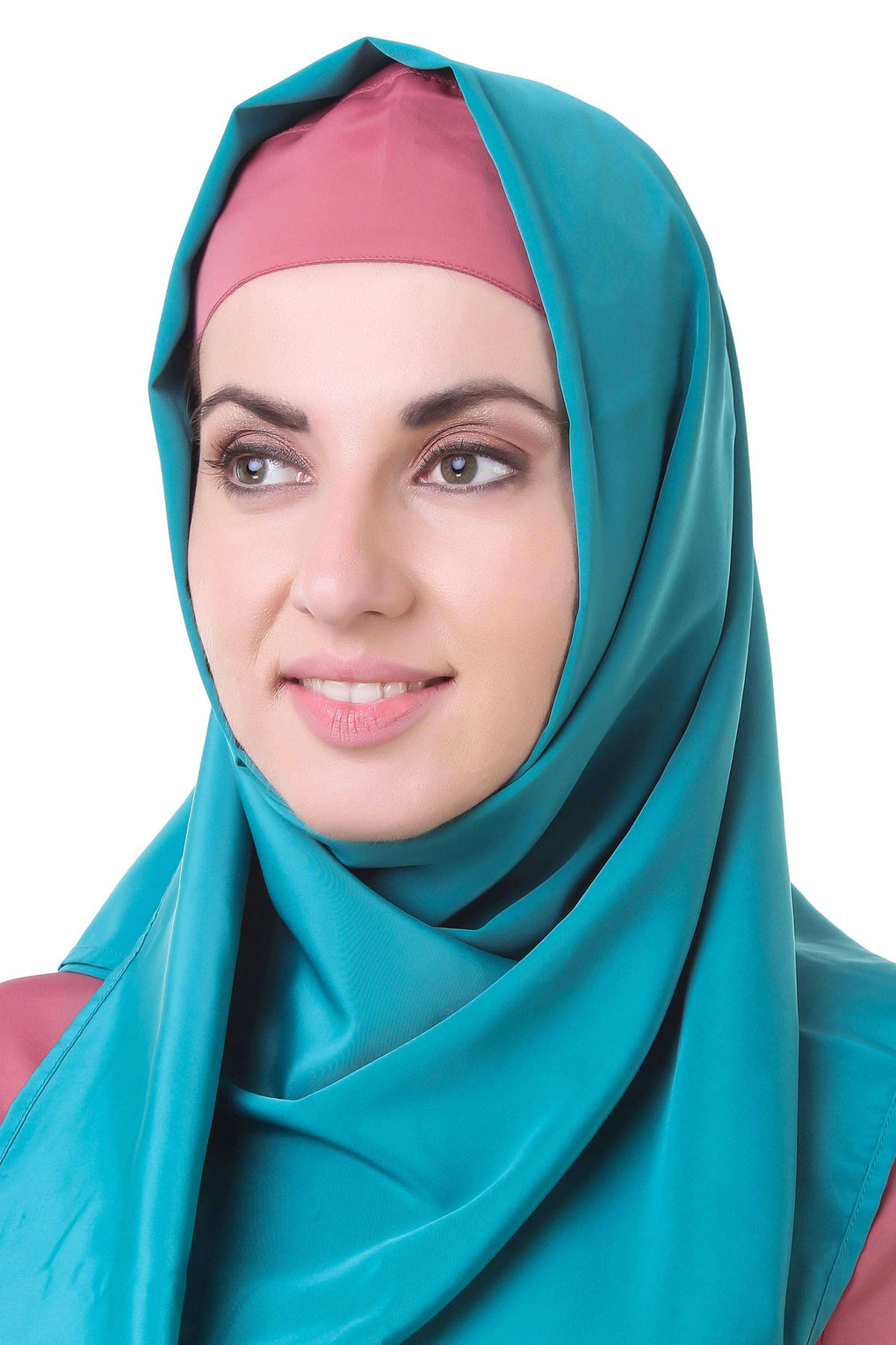 Dusty Pink Crepe Abaya AY-709 Hijab