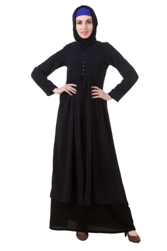 Black Nida and Georgette Abaya AY-710