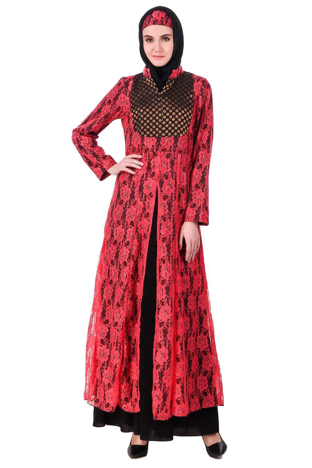 Fancy Dual Color EID Abaya