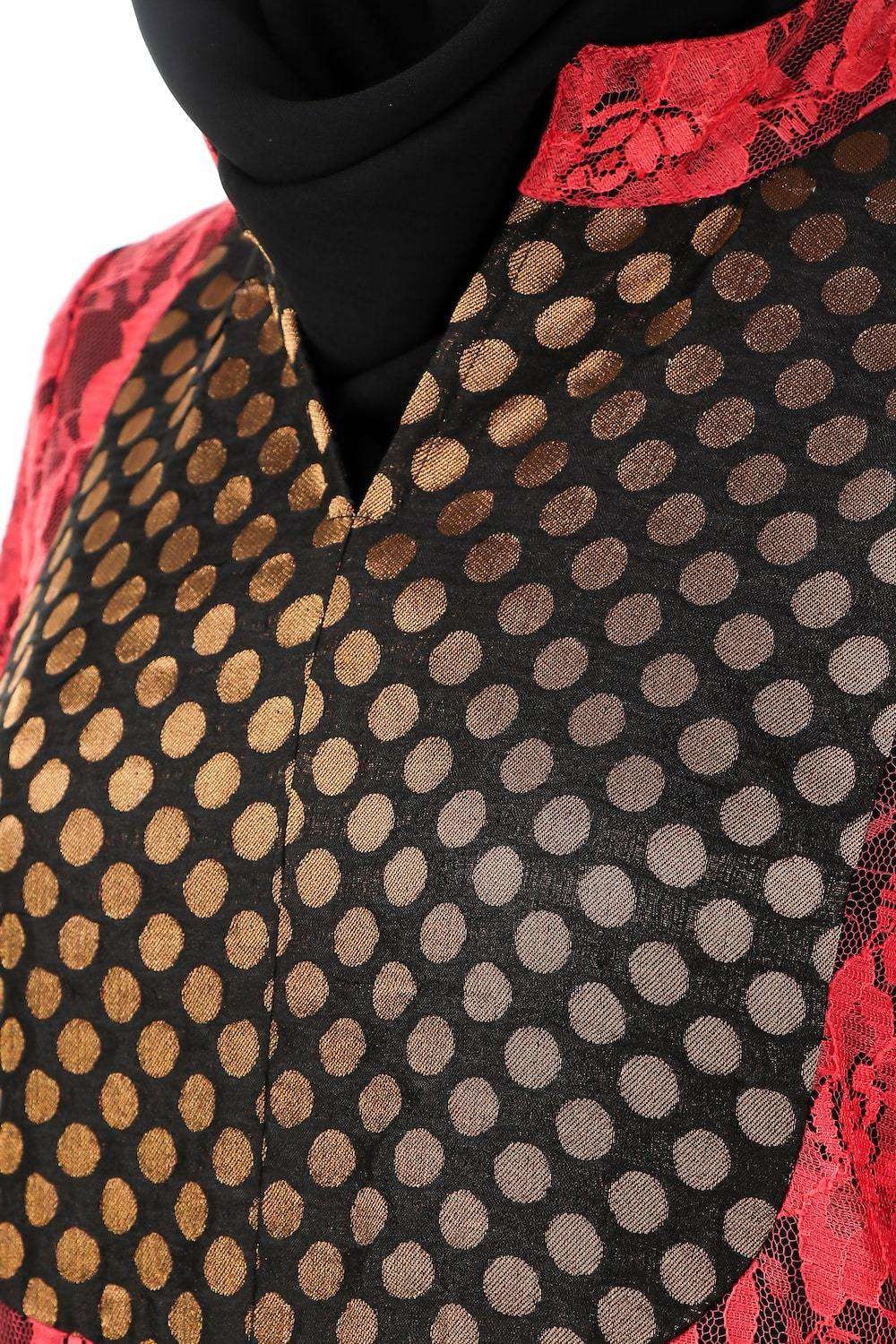 Fancy Dual Color EID Abaya Design