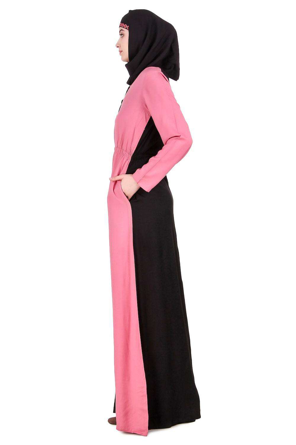 Split Design Ruched Abaya