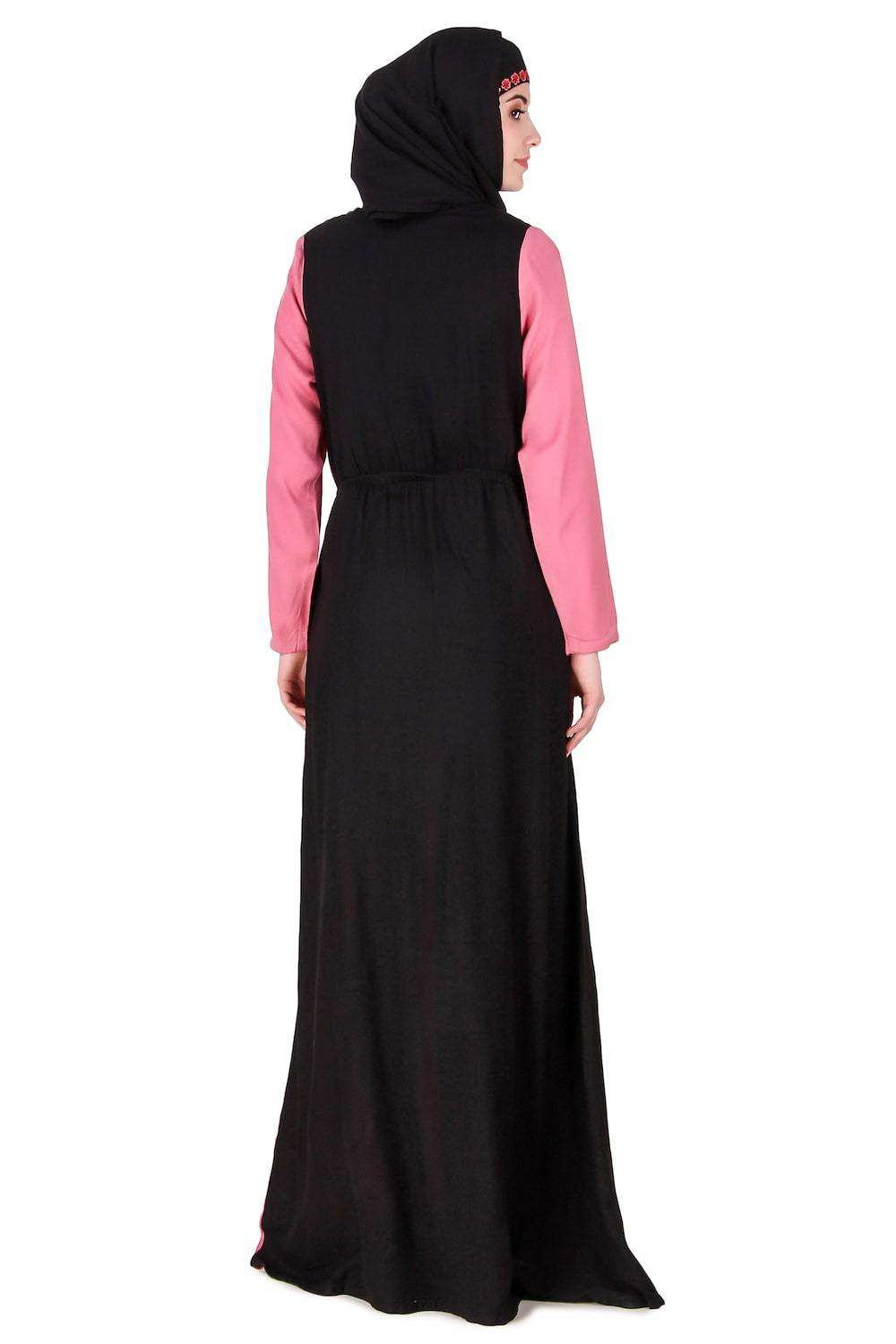 Split Design Ruched Abaya