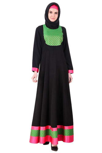 Black Anarkali EID Abaya