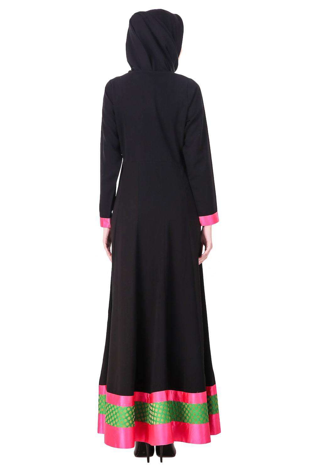 Black Anarkali EID Abaya Back