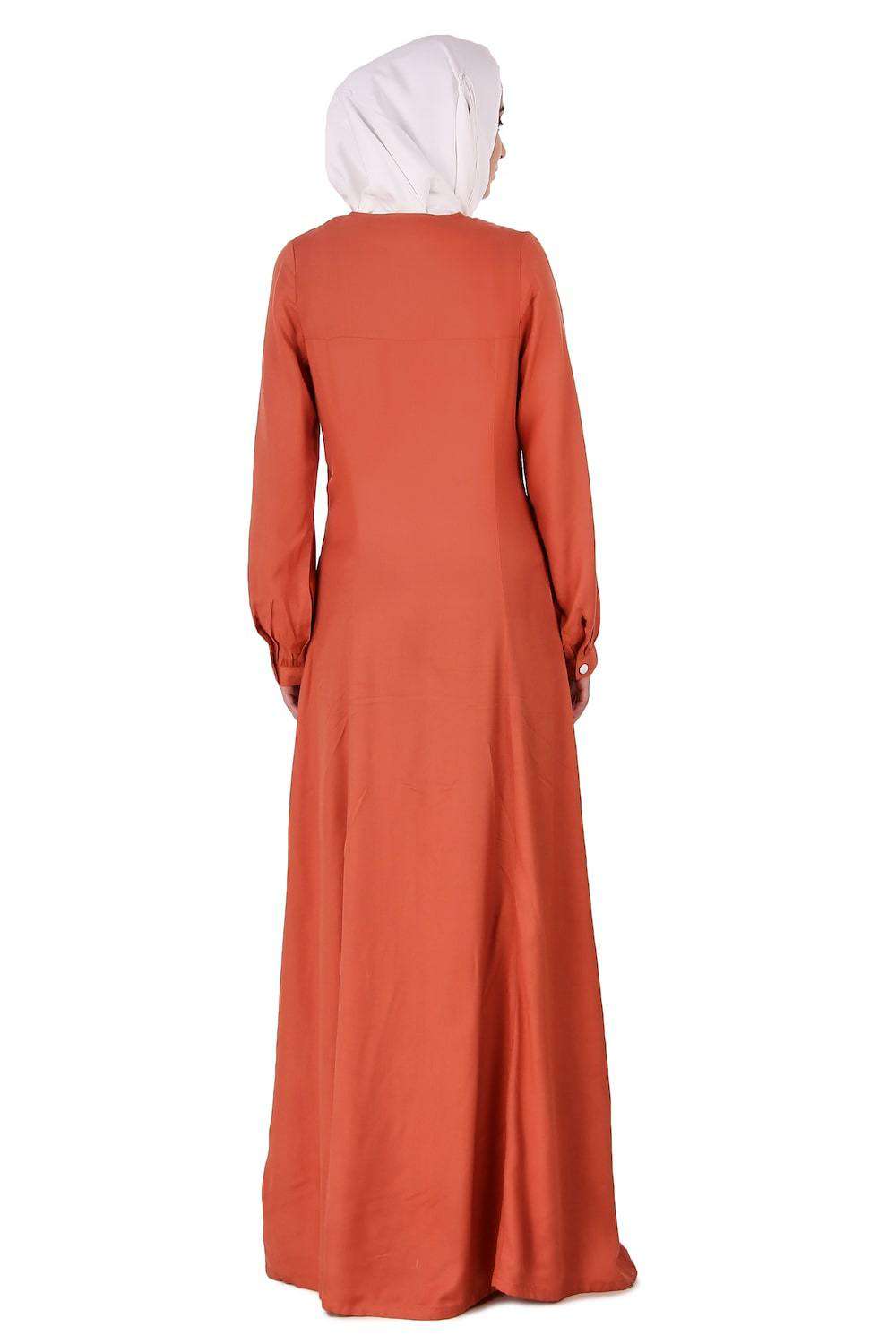 Embellished Yoke Formal Abaya Back