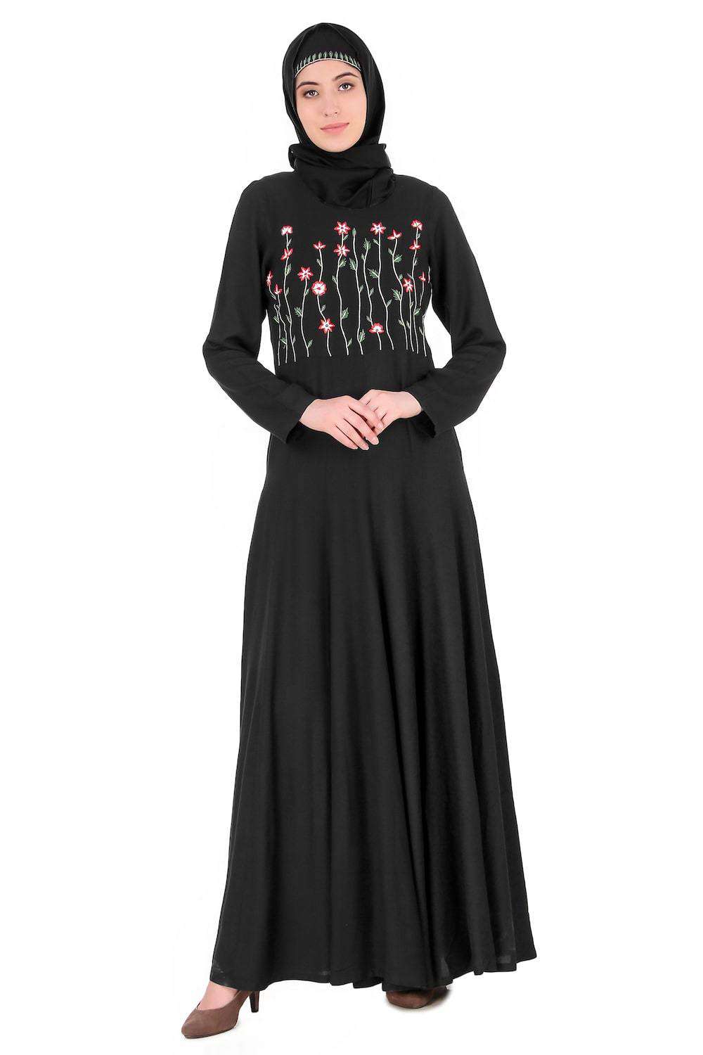 Growing Embellished Stem Anarkali Abaya