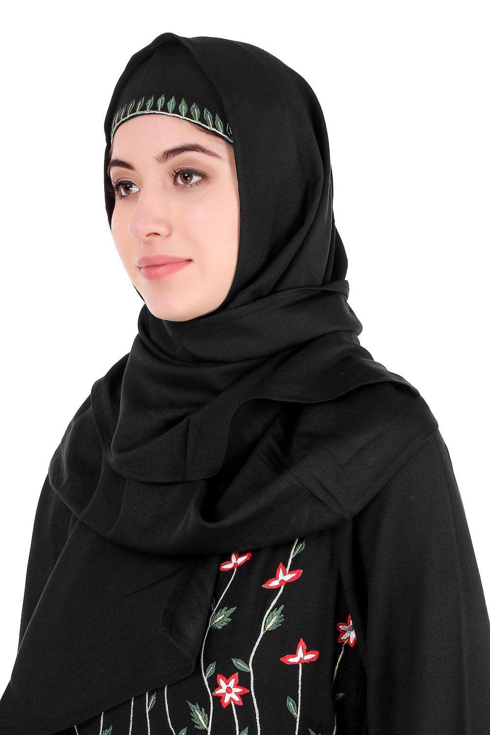 Growing Embellished Stem Anarkali Abaya Hijab