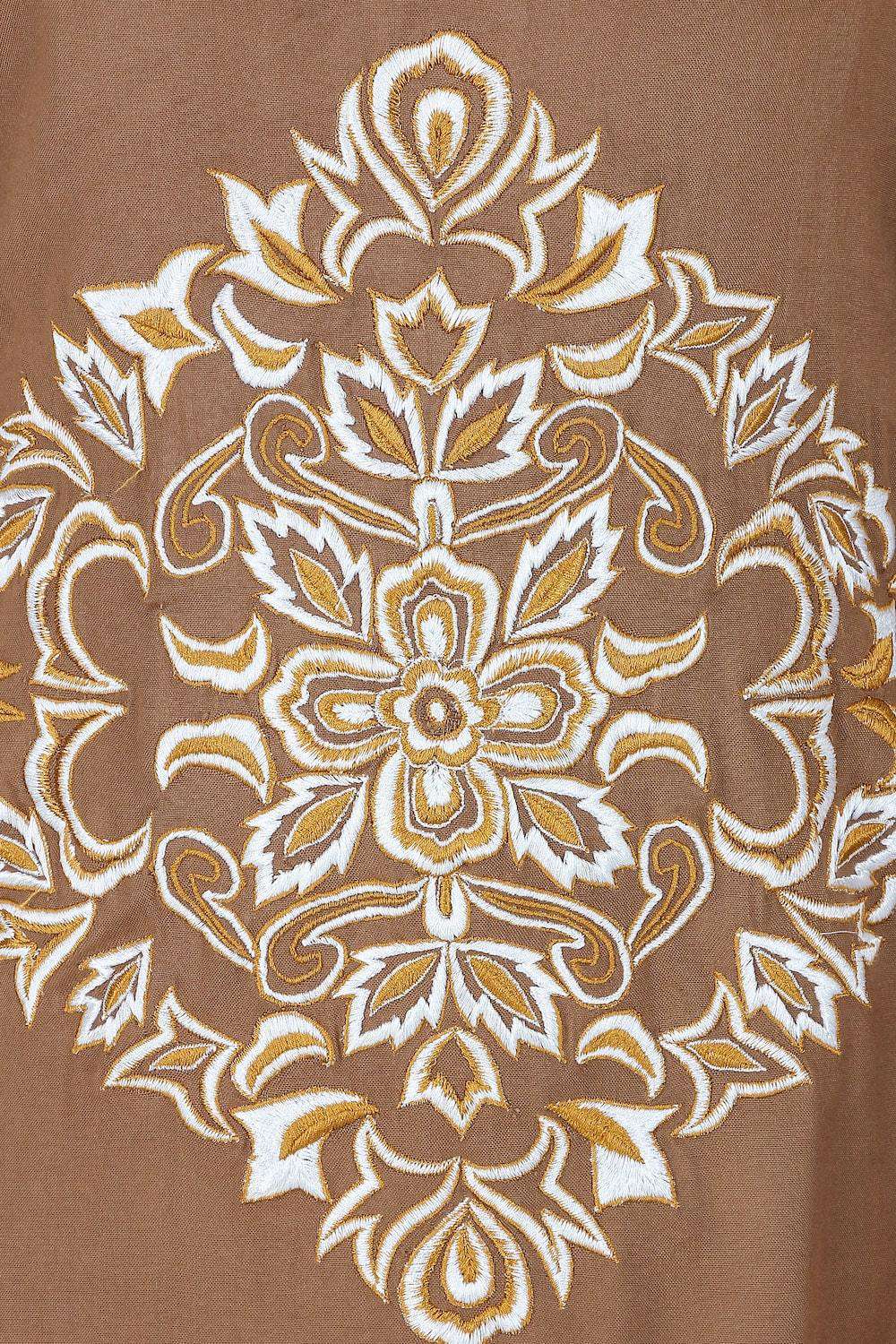 Floral Diamond Cut Festive Abaya Embroidery
