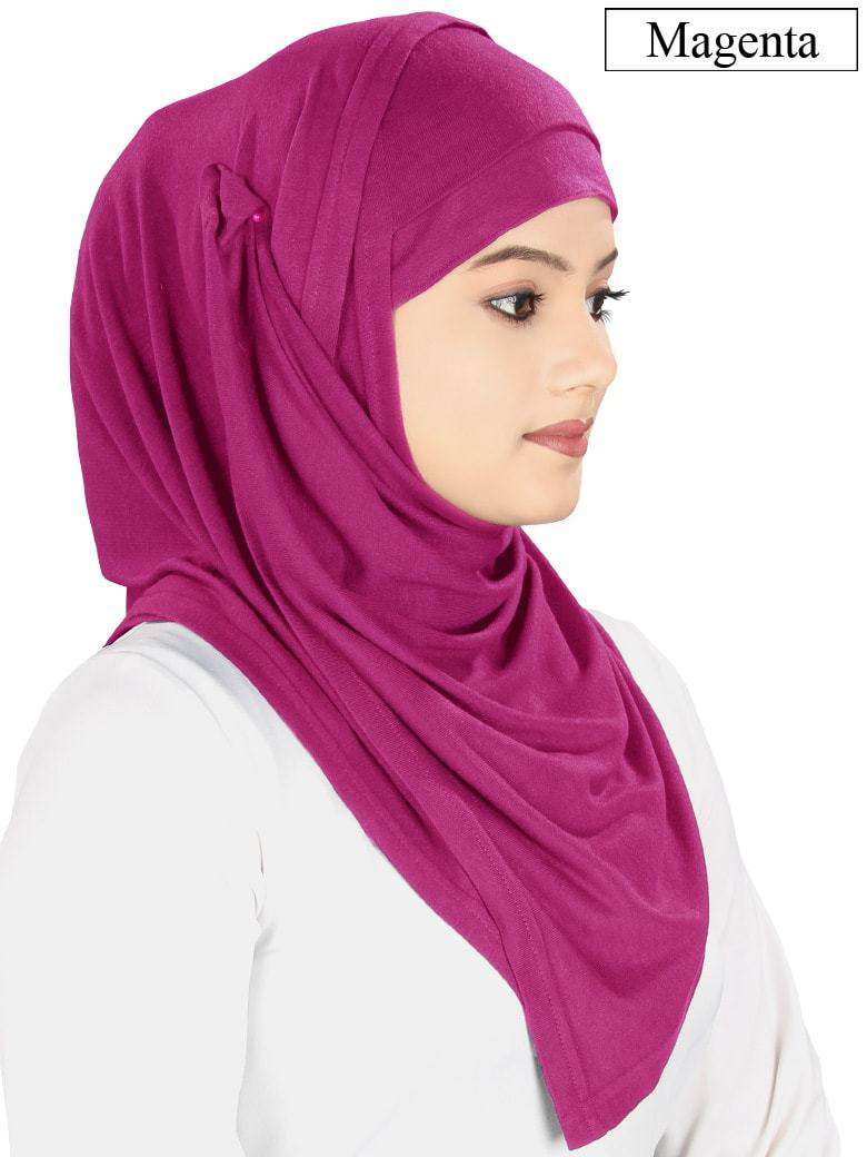 Instant Jersey Hijab With Head Band