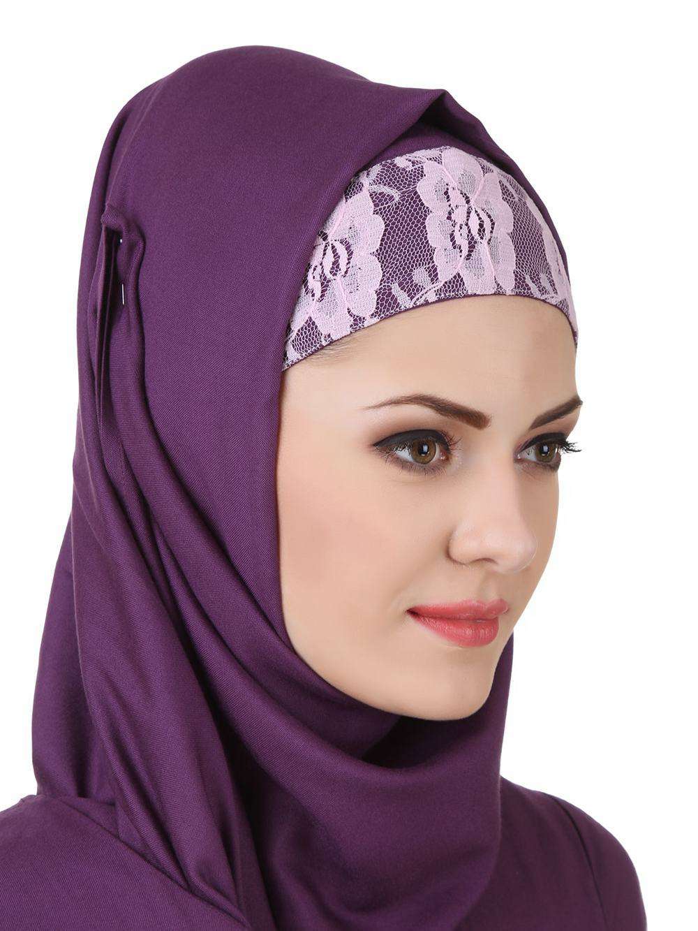 Sireen Rayon Purple Hijab