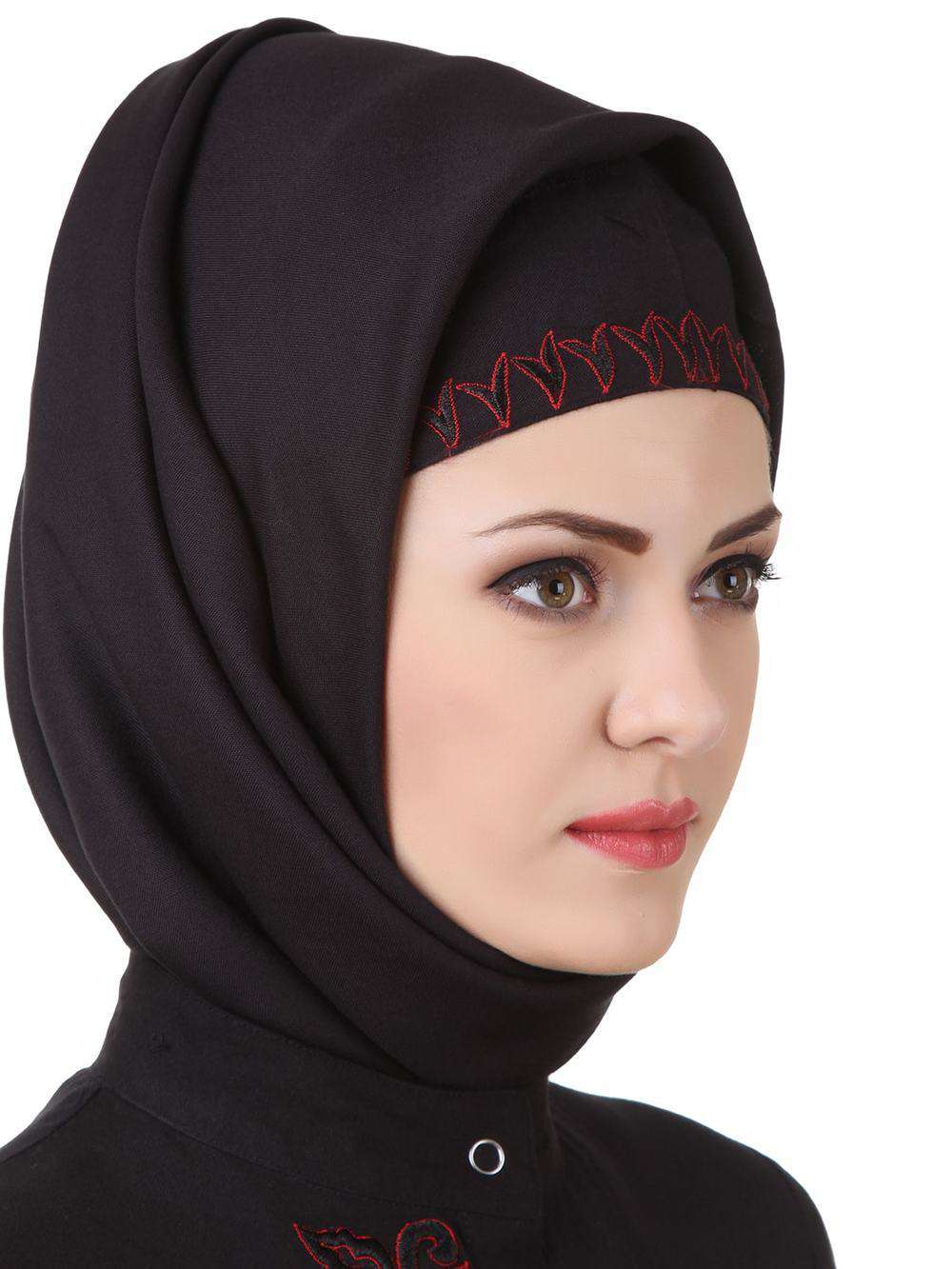 Shaistah Black Rayon Hijab