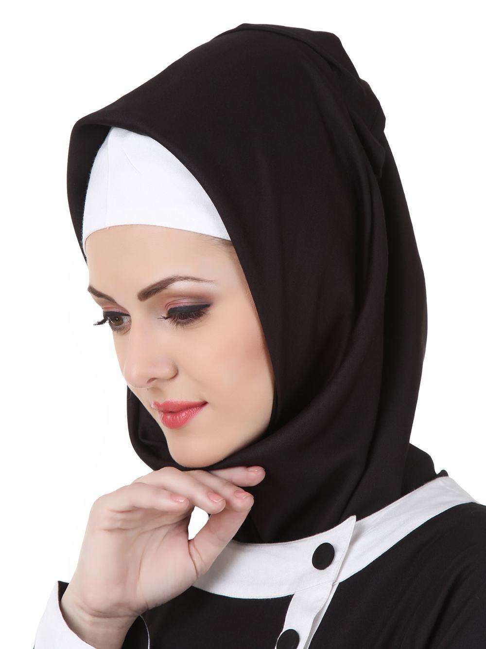 Jaza Black Rayon Hijab