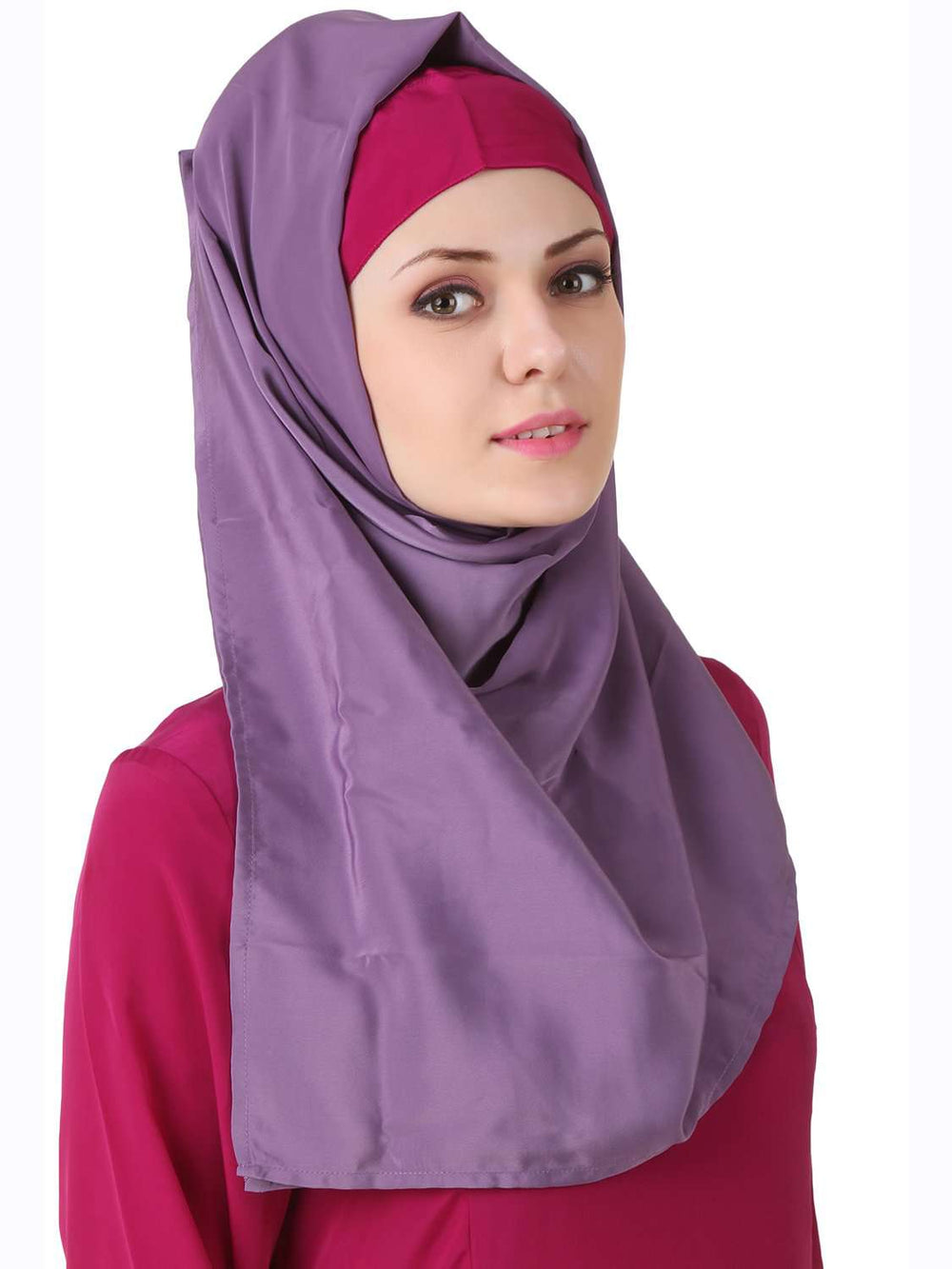 Wabisa Crepe Purple Hijab