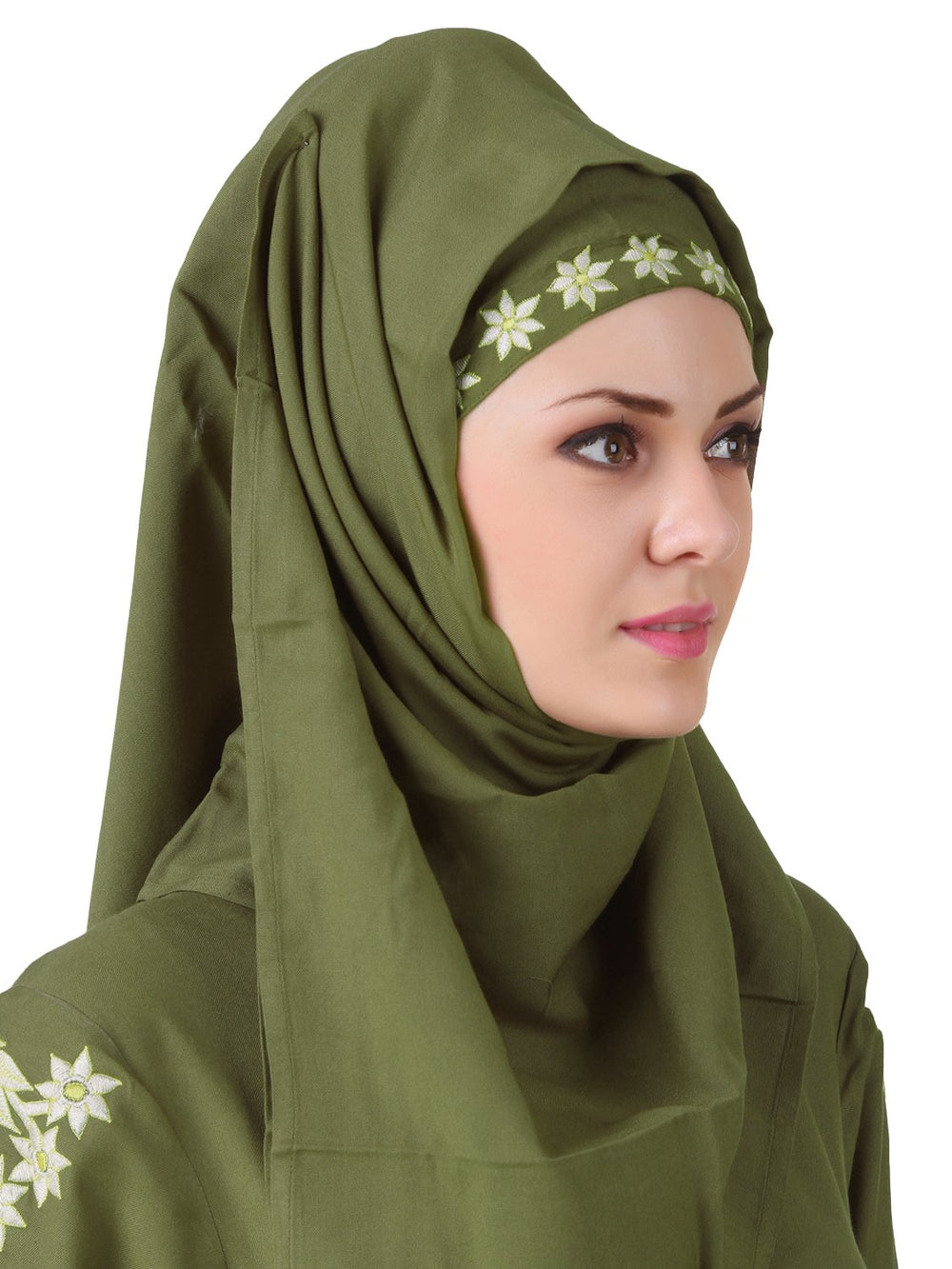 Afsa Green Rayon Hijab