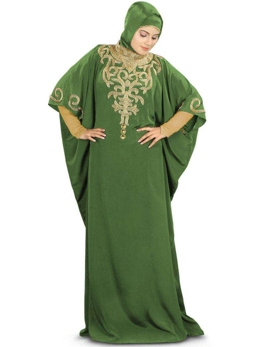 Green Kaftan Dress Online - Buy Green Kaftans for Women MyBatua.com Green Kaftan Dress Online - Buy Green Kaftans for Women MyBatua.com