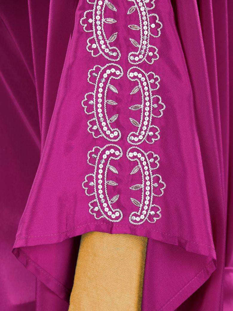 Sumanah Hand Embroidered Magenta Kaftan