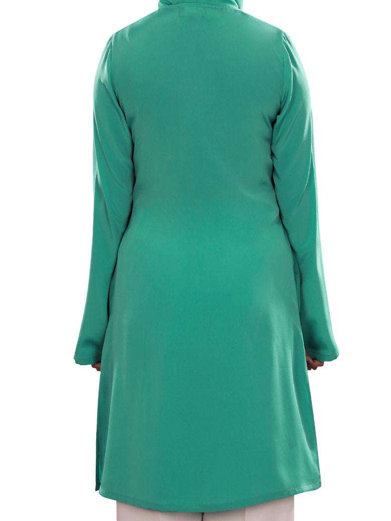 Reham Green Embroidered Tunic