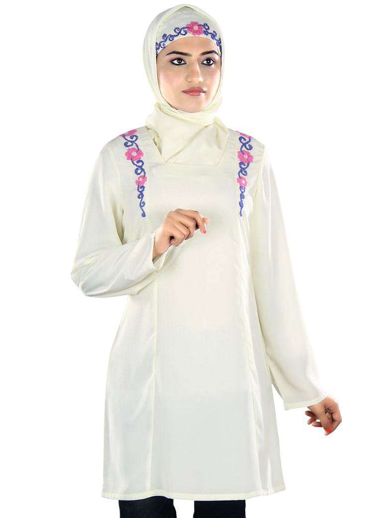 Muzaynah White Tunic