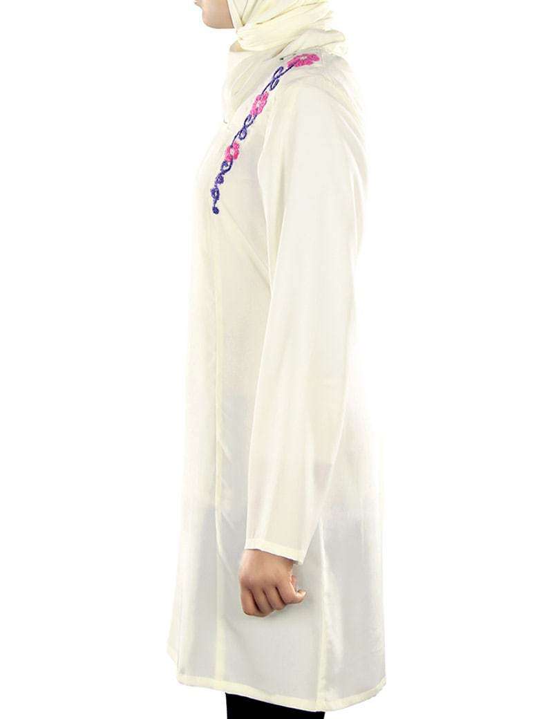 Muzaynah White Tunic