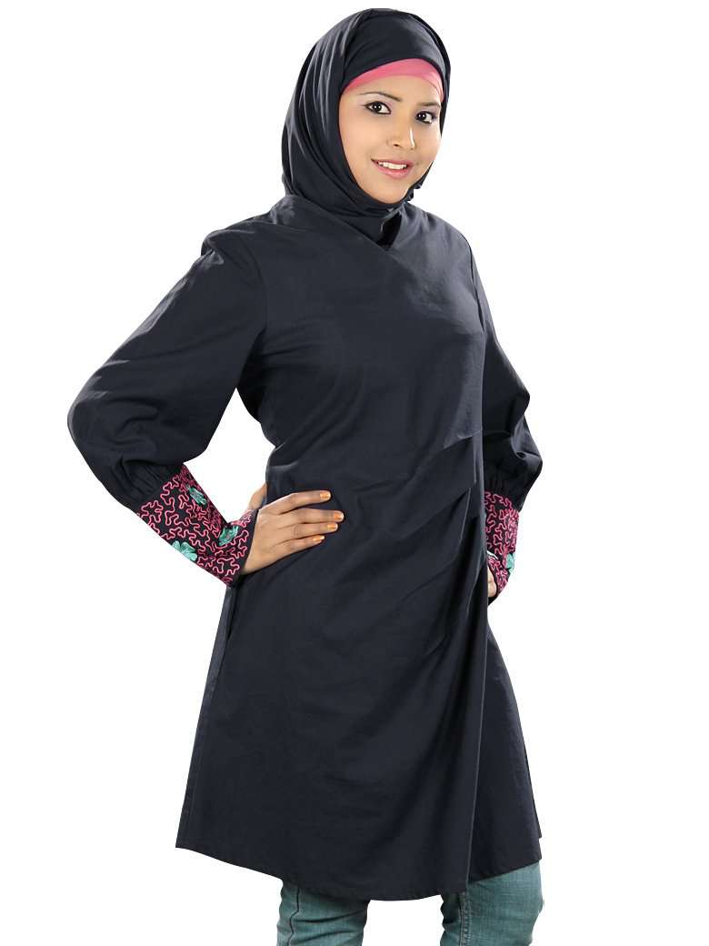 Najat Blue Cotton Tunic