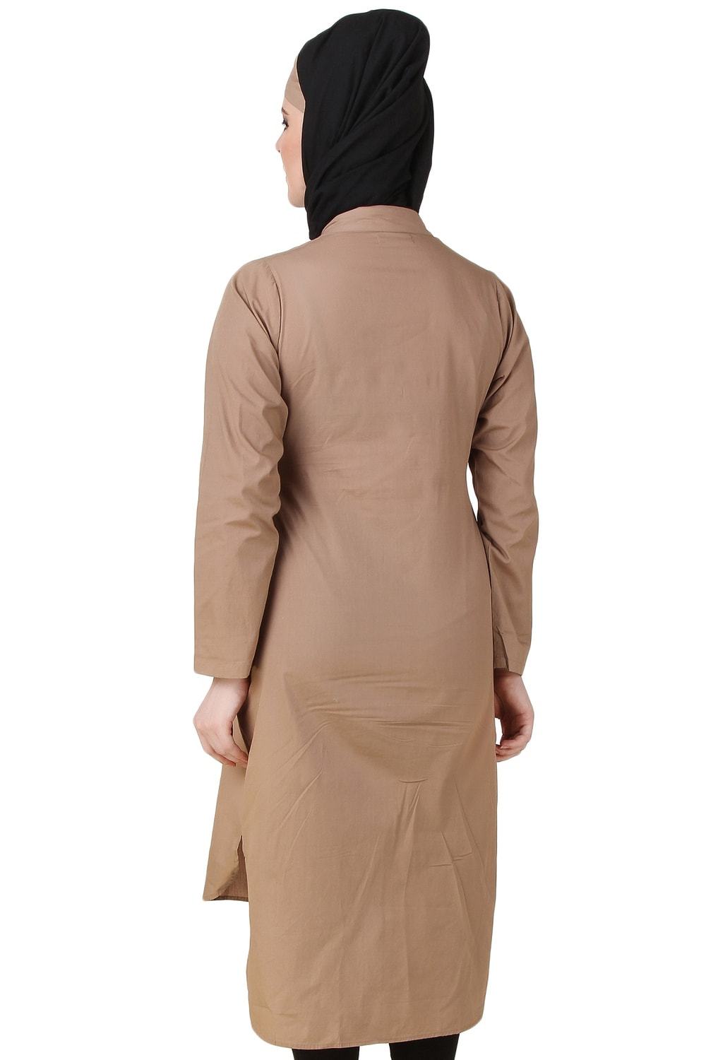 Afnan Cotton Khaki Tunic
