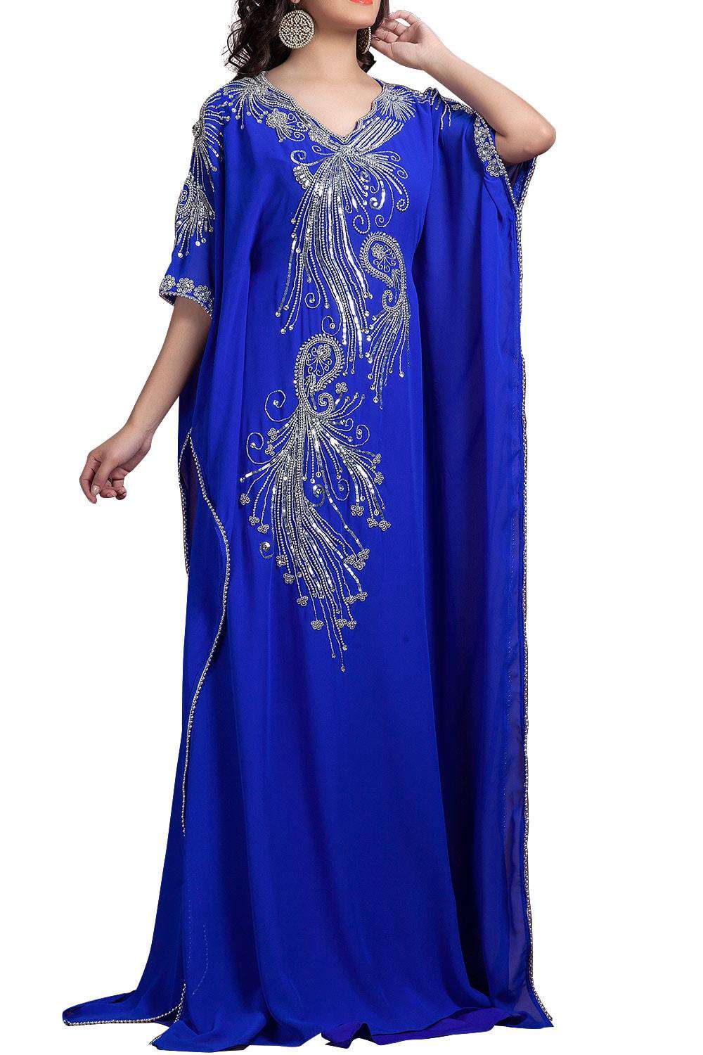 Blue Color Georgette Farasha