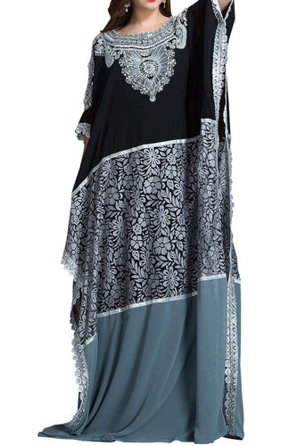 Black & Grey Handmade Fashionable Multi Color Farasha