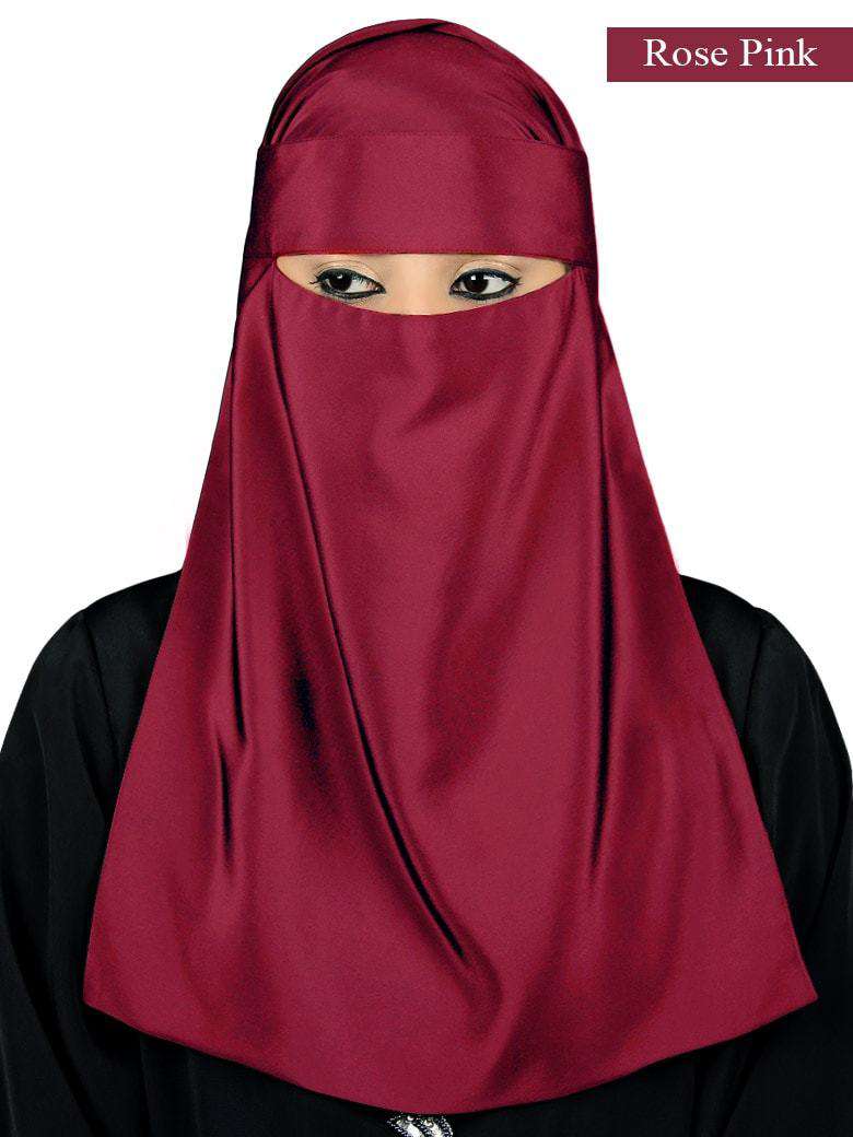 Lamah Niqab + Square Hijab + Head Band