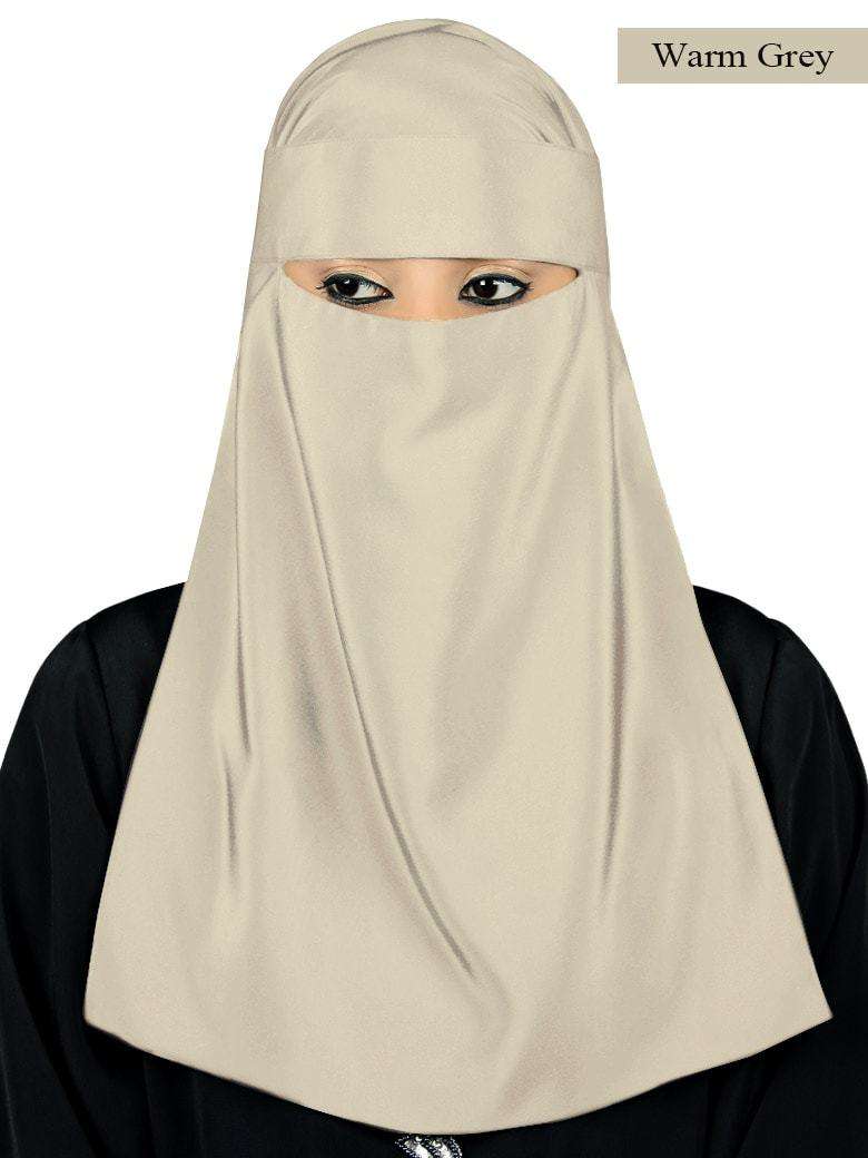 Lamah Niqab + Square Hijab + Head Band