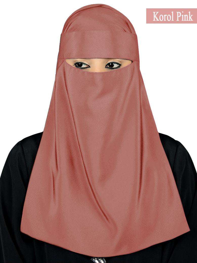 Lamah Niqab + Square Hijab + Head Band