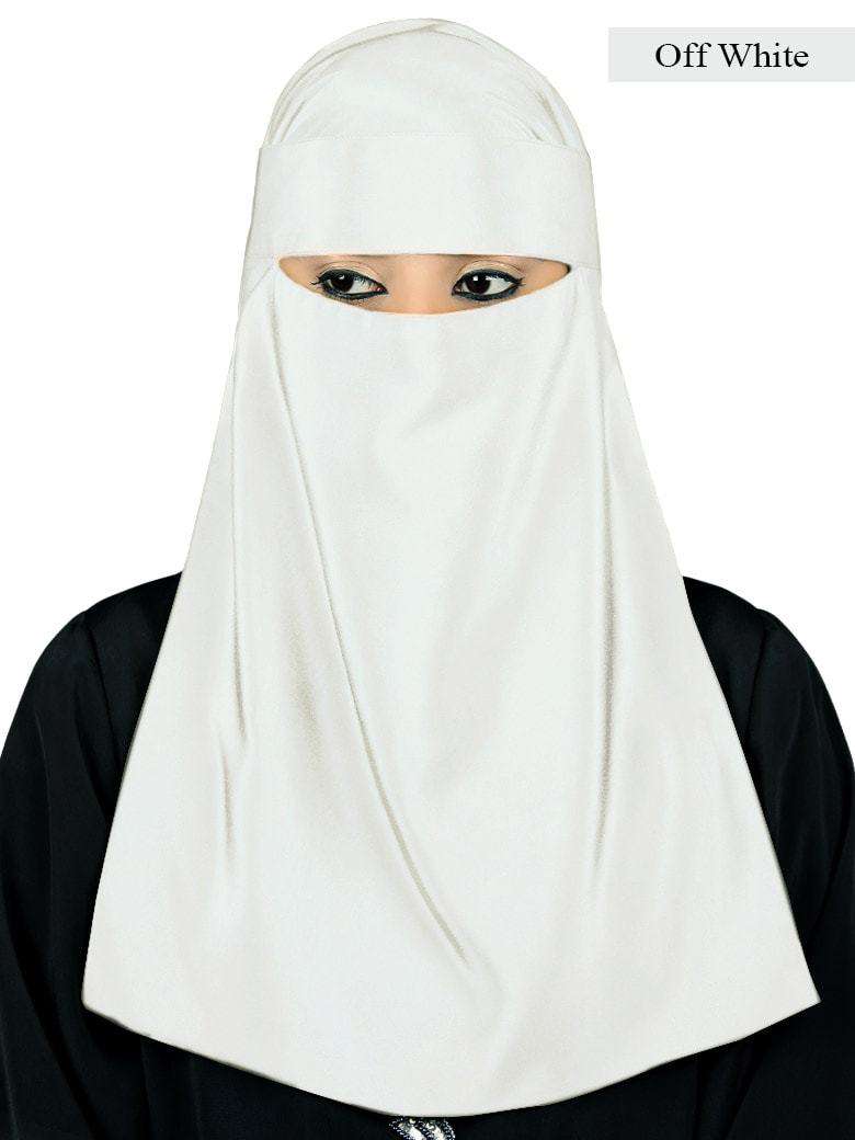 Lamah Niqab + Square Hijab + Head Band