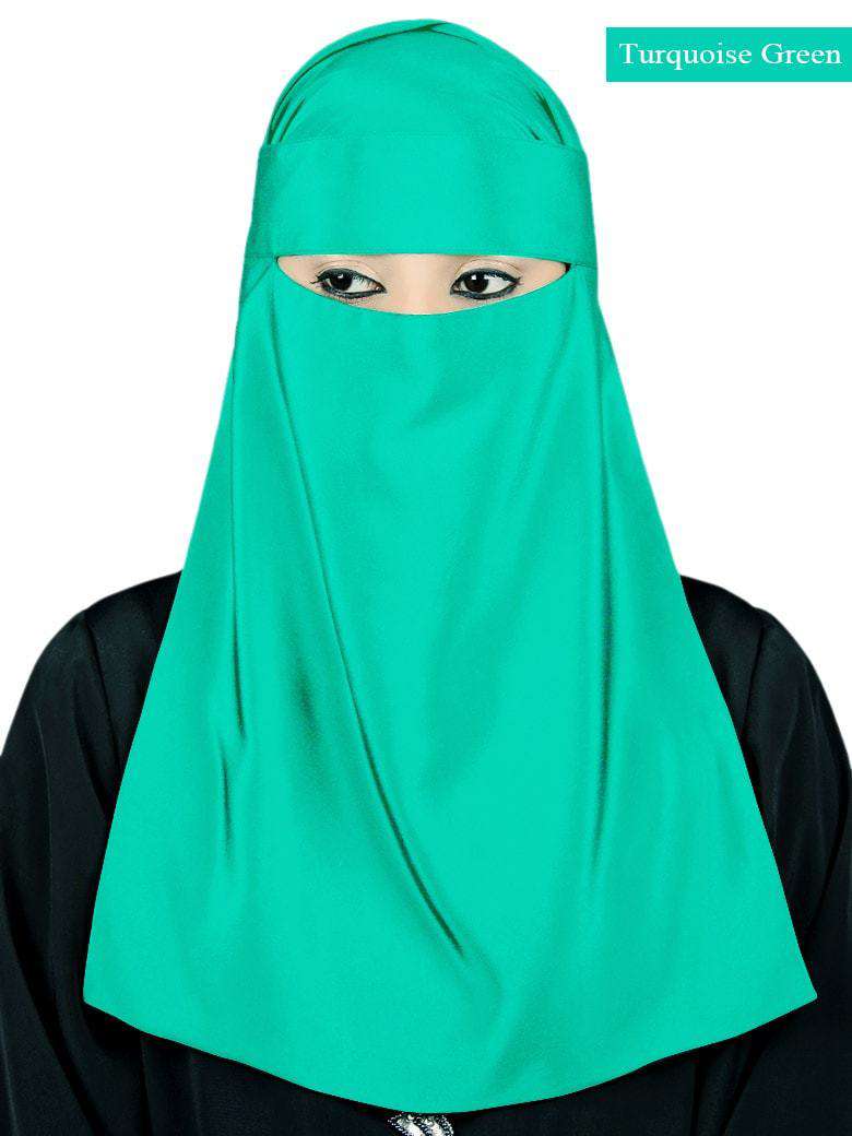 Lamah Niqab + Square Hijab + Head Band