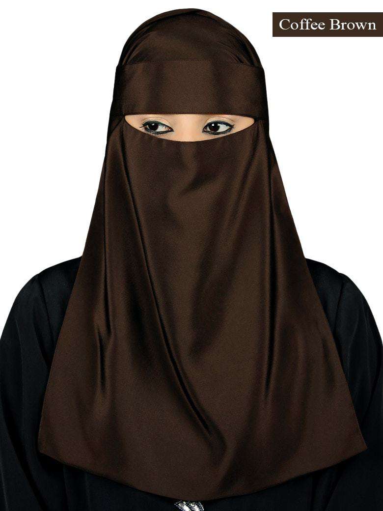 Lamah Niqab + Square Hijab + Head Band